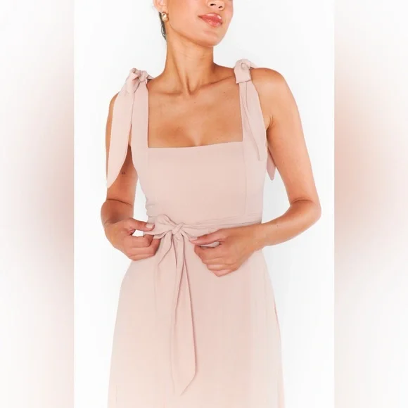 Show Me Your Mumu: Claire Midi Dress in Emerald Chiffon, Luxe Satin, and Crisp